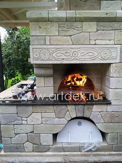 Русская печь в беседке